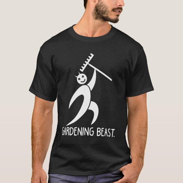  Beast trädgårdsskötsel T Shirt (Framsida)