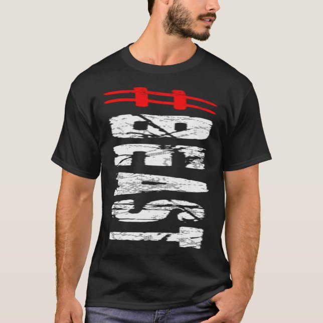 BEAST tyngdlyftning styrkelyft kroppsbyggande T Shirt (Framsida)