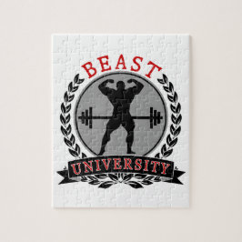 Beast Universiteten Bodybuilding 8x10 Puzzle Pussel