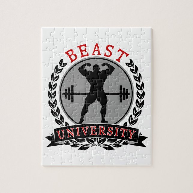 Beast Universiteten Bodybuilding 8x10 Puzzle Pussel (Vertikal)