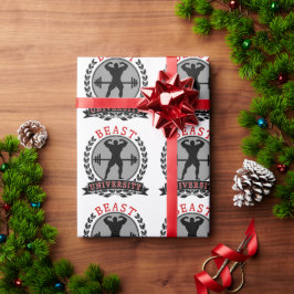 Beast Universiteten Bodybuilding Wrapping Papper Presentpapper