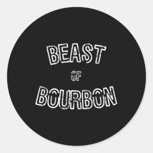 Beasten Bourbon Gift Runt Klistermärke