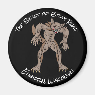 Beasten Bray Road Wisconsin Werevarg Magnet