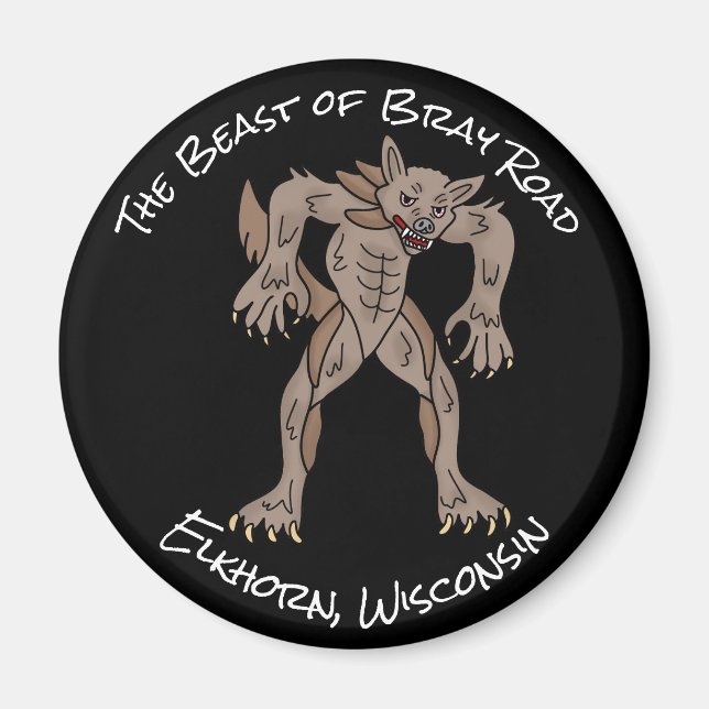Beasten Bray Road | Wisconsin Werevarg Magnet (Framsidan)