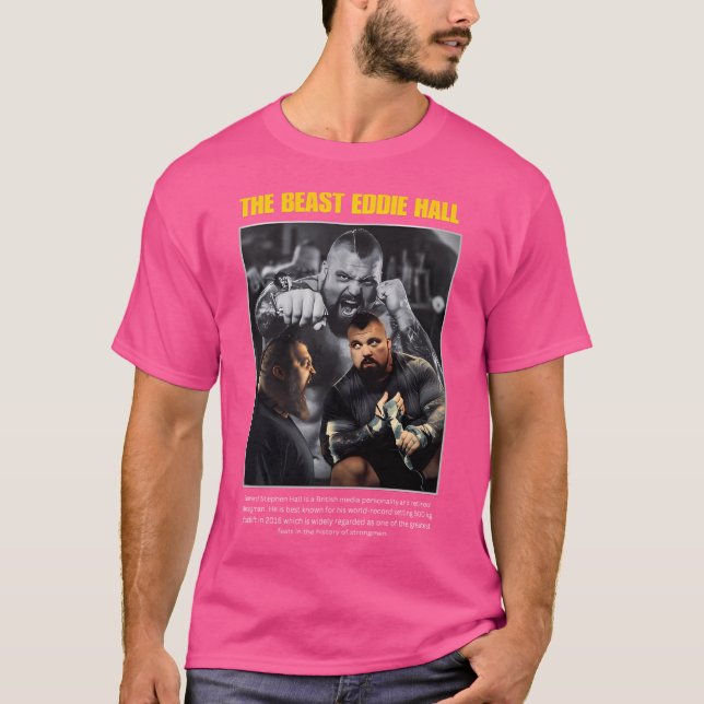 Beasten Eddie Hall T Shirt (Framsida)