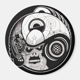 "Beasten inom" Mandala Magnet