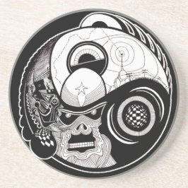 "Beasten inom" Mandaladrinkkustfartyg Underlägg Sandsten