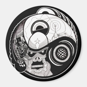 "Beasten inom" Mandalamagneten Magnet