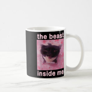 Beasten Inside Me Lynny Cat Meme Sarcastic Inapp Kaffemugg