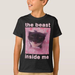 Beasten Inside Me Lynny Cat Meme Sarcastic Inapp T Shirt