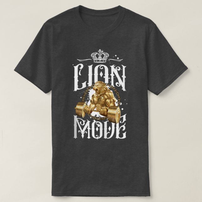 Beasten Längviktsgym för lejont läge Bodybu T Shirt (Design framsida)