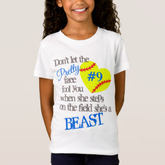Beastfunktionsläge: Softballflicka T Shirt