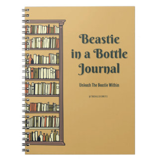 Beastie i Flaska Small Journal Anteckningsbok