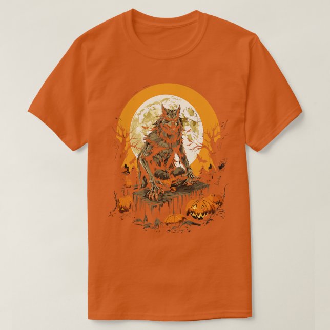 Beastly Werevarg Te Scary Halloween Gift 2 T Shirt (Design framsida)