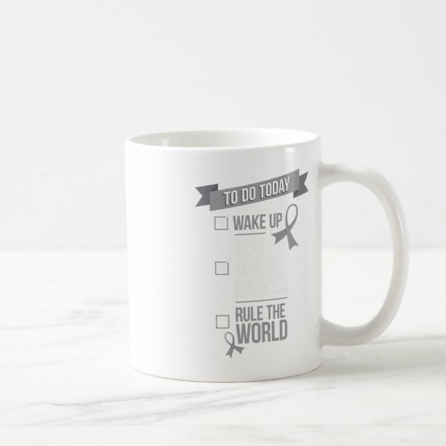 Beat Brain Cancer Styrning om världskrigets överle Kaffemugg (Höger)