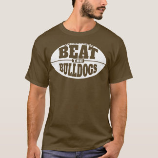 Beat Bulldog Vintage Grunge Gameday T Shirt