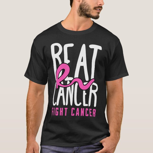 Beat Cancer Kamp Cancer T Shirt (Framsida)