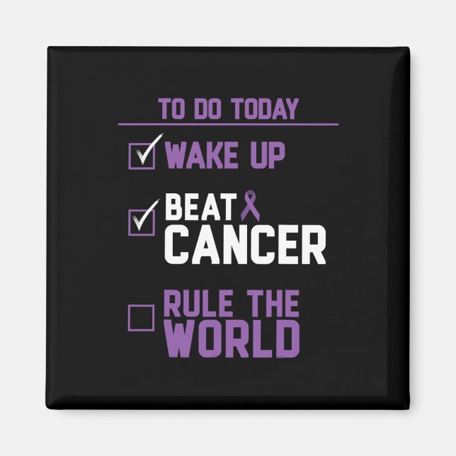 Beat Cancer - regel i världen Magnet (Framsidan)