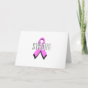 Beat Cancer - Starkt Breast Cancer Rosa Kort
