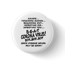 Beat Corona Virus Bra Hygiene Button