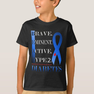 Beat Diabetes typ 2 - medvetandehöjande massa för T Shirt