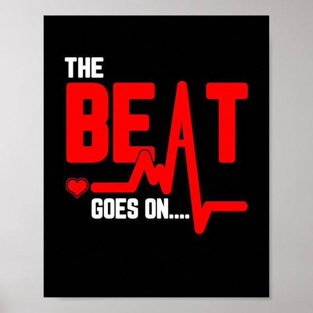 Beat går på hjärtkirurgi Survivor Heartslag Poster (Framsidan)