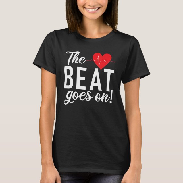 Beat går vidare - Survivor Open Heart Surgery T Shirt (Framsida)