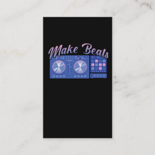 Beat Maker DJ Music Producer Disco Audio Producent Visitkort