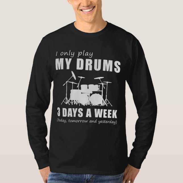 Beat Stressar med Suck It Up Buttercecp Drumming T Shirt (Framsida)