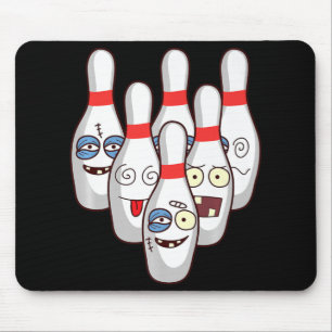 Beat Up Bowling Stift Cute Duckpins som spelar te Musmatta