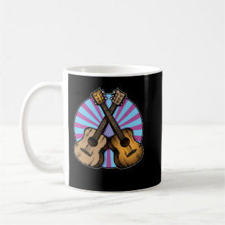Beat-up-korsade gitarrer kaffemugg