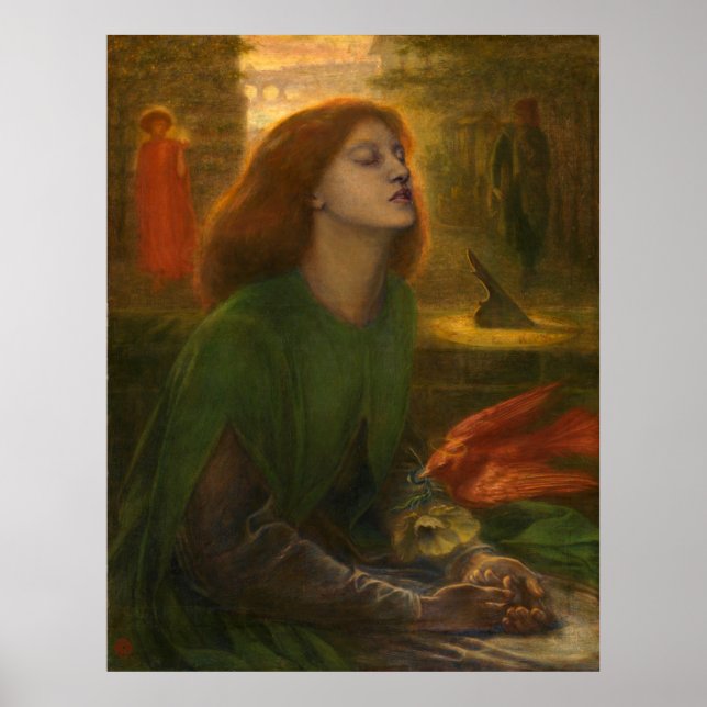 Beata Beatrix - Dante Gabriel Rossetti Poster (Framsidan)