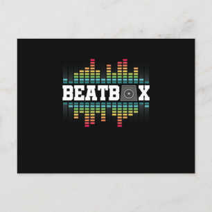 Beatbox Hiphop Ljud Beatboxer Rap Music DJ Gift Vykort