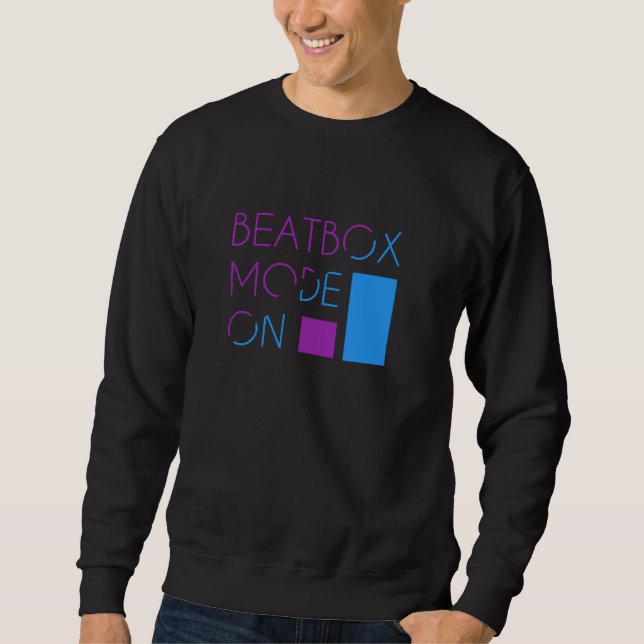 Beatbox-läge på sötare lång ärmad tröja (Framsida)