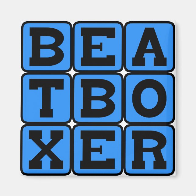 Beatboxare, Röstgymnastik Magnet (Framsidan)