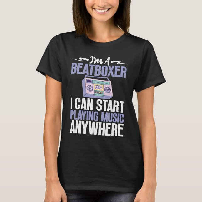 Beatboxer Playing Music Beatbox Beatboxing T Shirt (Framsida)
