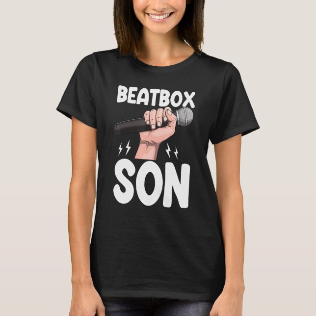 Beatboxing Son Kvinnor bandspelare T Shirt (Framsida)