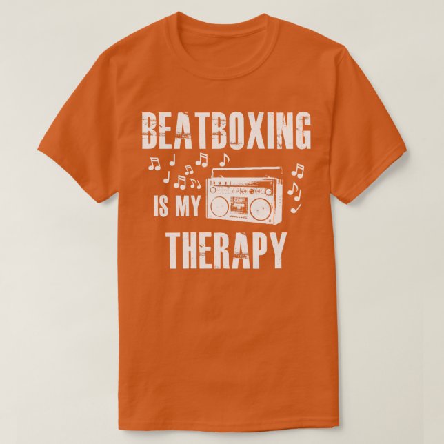 Beatboxning är min terapi t shirt (Design framsida)