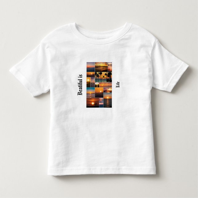 Beatiful is life T-Shirt (Framsida)
