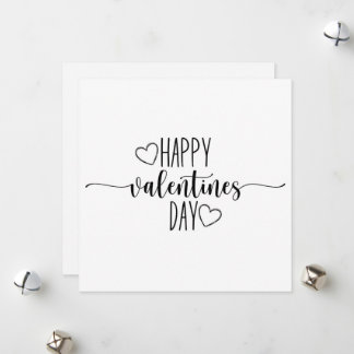 Beatifull minimalist editable valentine card julkort