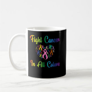 Beating Cancer, Fighting Cancer Färg, Cancer Awa Kaffemugg