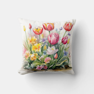 Beatiös blombomull kudde
