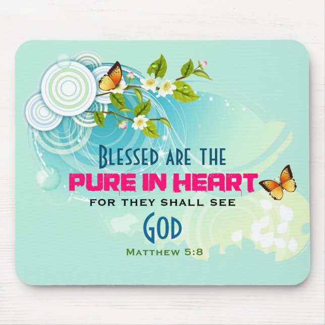 Beatitude Quote with Butterflies and Blommars Musmatta (Framsidan)