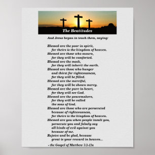 Beatituderna Poster av Jesus