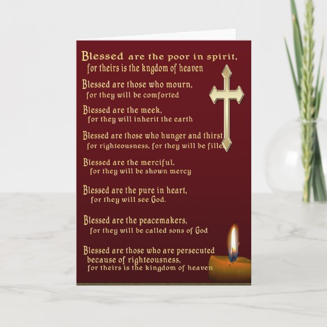 Beatitudes art card helgkort (Framsida)