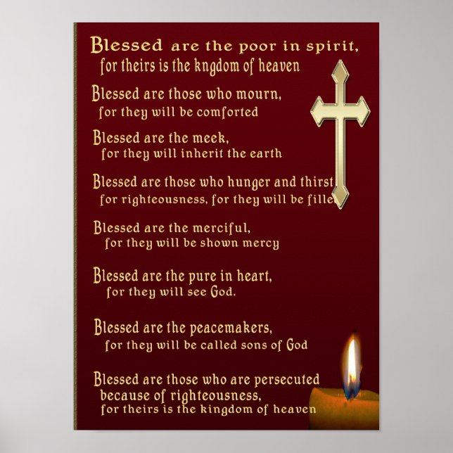 Beatitudes art poster (Framsidan)