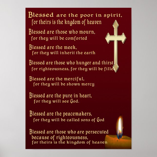 Beatitudes art poster (Framsidan)