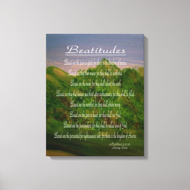 Beatitudes Canvastryck (Framsida)
