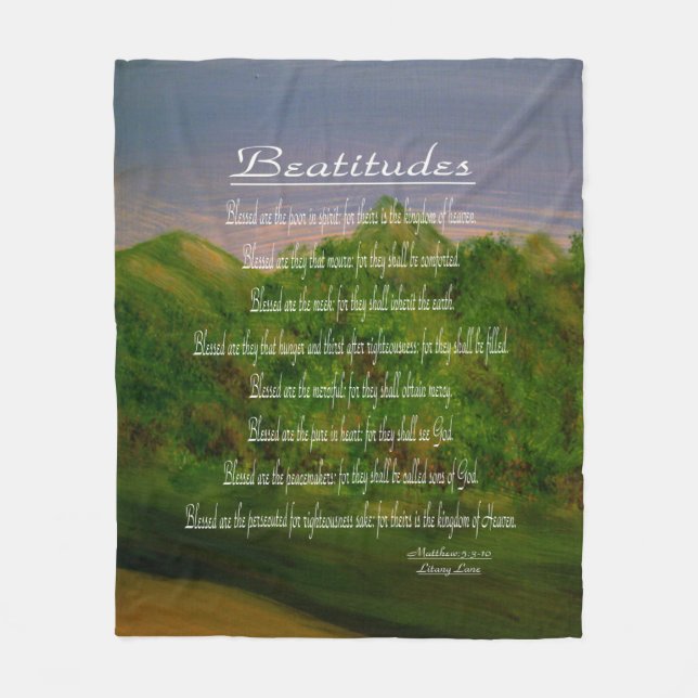 Beatitudes Fleecefilt (Framsidan)