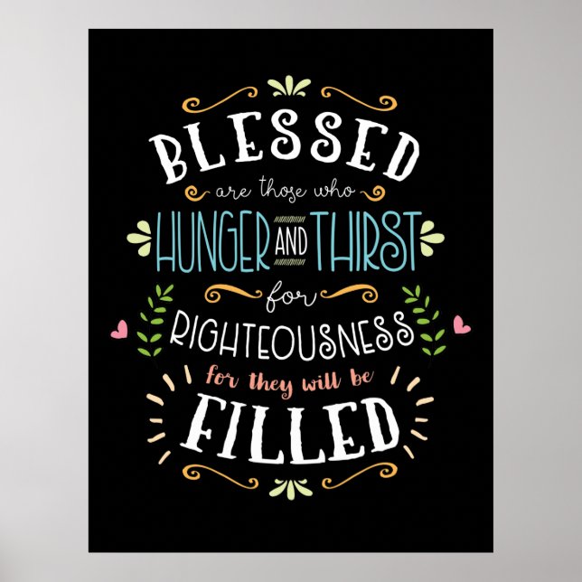 Beatitudes - Hungrig och törst efter rättfärdighet Poster (Framsidan)